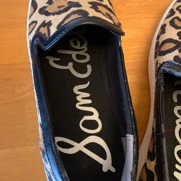 Sam Edelman slip on Becker leopard shoes. Genuine calf hair. - Picture 5 of 9